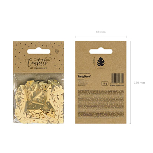 Конфетти Party Deco "Пальмовые листья", золото